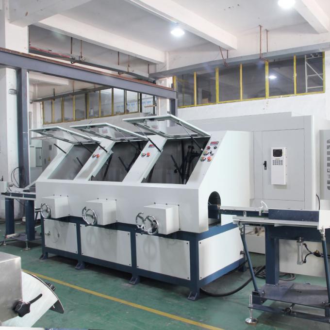 4 رؤوس مربع أنبوب الفولاذ المقاوم للصدأ آلة التلميع عالية الكفاءة 6