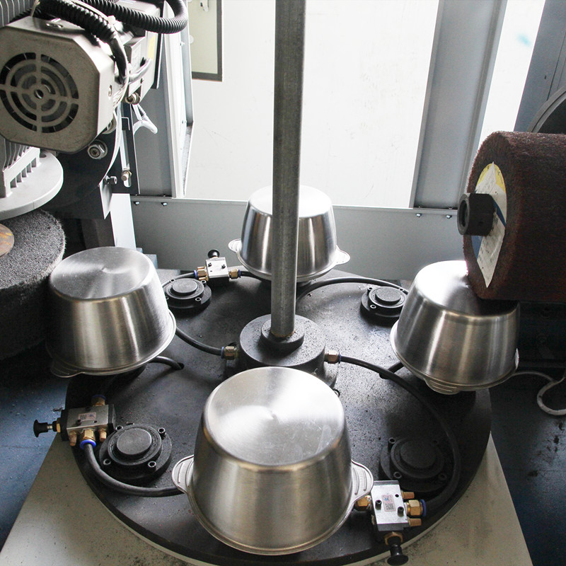 2 grinding head metal mirror buffing and finishing polishing machine automatic rotary table polishing machine