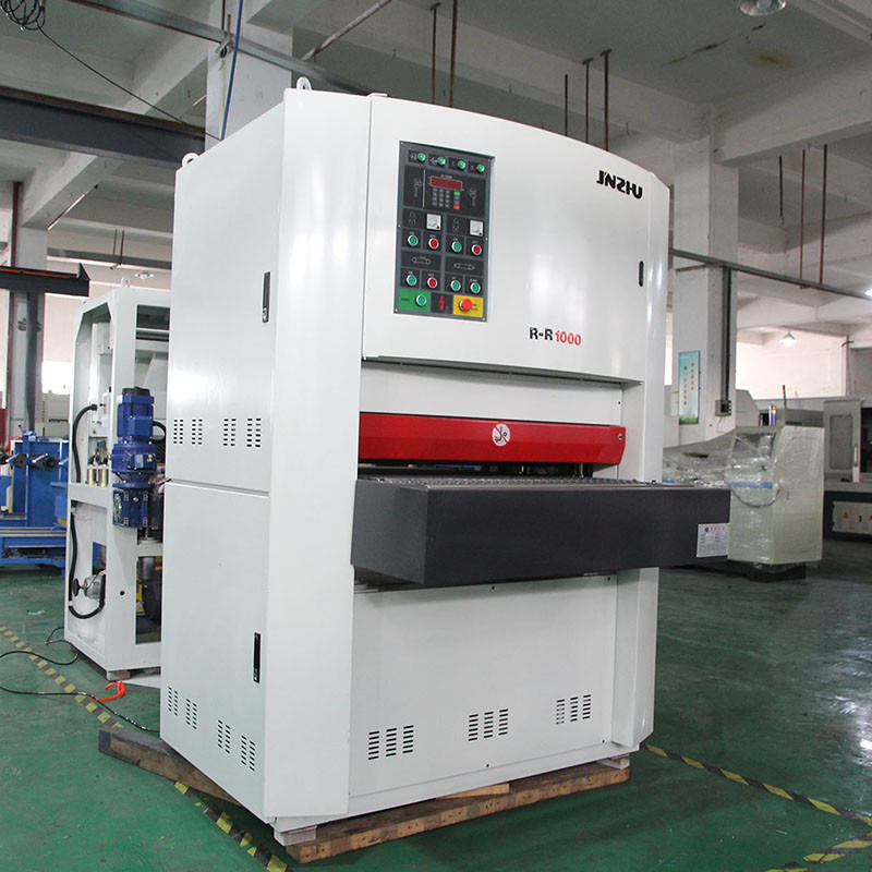 الحزام الرملي الآلي Rr1000mm الشريحة العاملة العريضة المعدن الرملية آلة إزالة الحزام البوليس